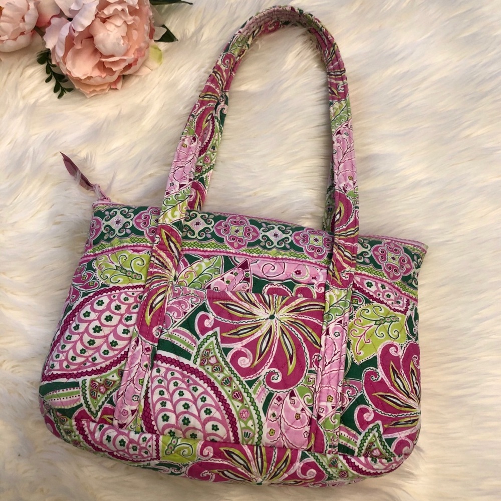Vera Bradley Floral Paisley Tote Shoulder Bag
